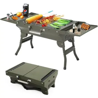 باربیکیو پرتابل تاشو ورق اهنی مدل ZN-1068B